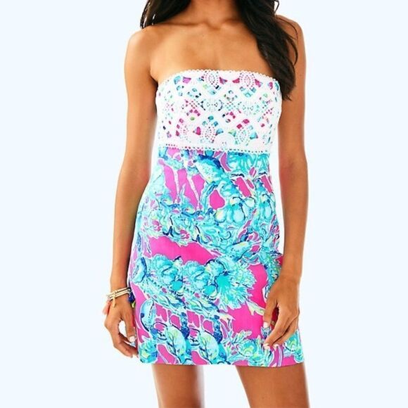 Lilly Pulitzer Brynn Lobsters in Love Dress - Picture 1 of 7